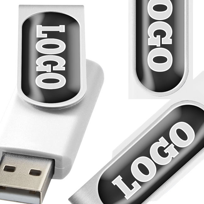 Clé USB LOGO - marquage 1 couleur à quadri sans supplément
